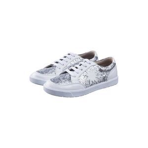 Elephantito Leather Flat, Silver